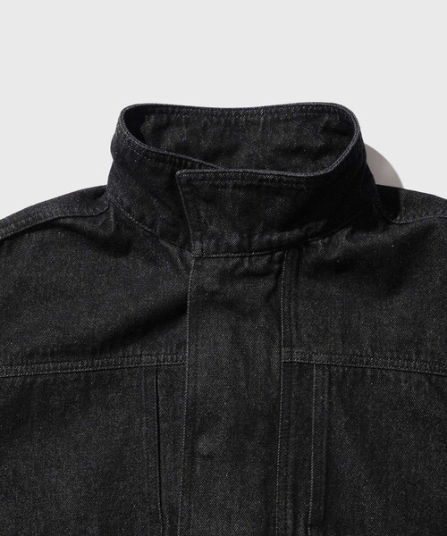 ADAM ET ROPE'(アダムエロペ)の「13oz デニムボマーブルゾン / ADAM ET ROPE' JEANS(ブルゾン・メンズ・ブラック系/ネイビー・L/M)」の13枚目の写真