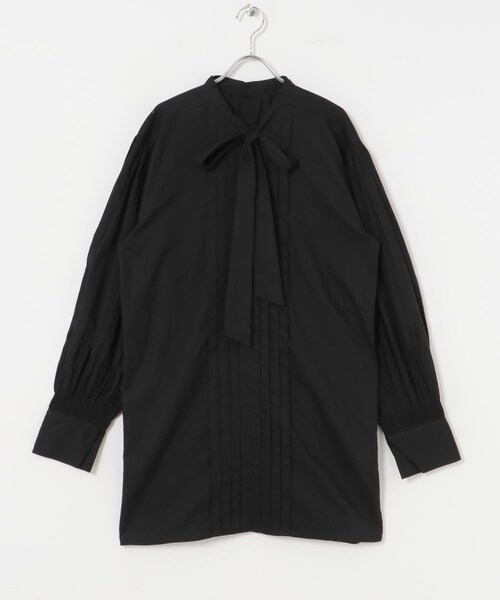 URBAN RESEARCH(アーバンリサーチ)の「crinkle crinkle crinkle ribbon tuck blouse(シャツ/ブラウス・レディース・BLACK/WHITE・FREE)」の3枚目の写真