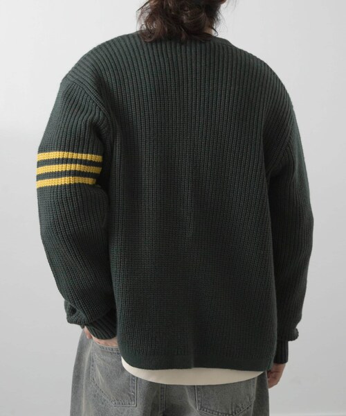 ITEMS URBANRESEARCH（アイテムズ アーバンリサーチ）の「ウール混サガラ刺繍カーディガン（カーディガン/ボレロ・メンズ・GRN/BLK・M/L）」の15枚目の写真