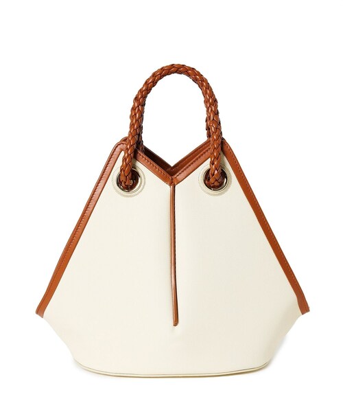 ROPE'（ロペ）の「【teau】navire（ナビーレ）HAND BAG Medium（ハンドバッグ・レディース・オフホワイト/ネイビー・F）」の13枚目の写真