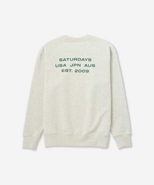 Saturdays NYC(サタデーズ ニューヨークシティ )の「Bowery International Crew Sweatshirt(スウェット・レディース・ブラック/ライトグレー/ネイビー・L/M/S/XL)」の22枚目の写真