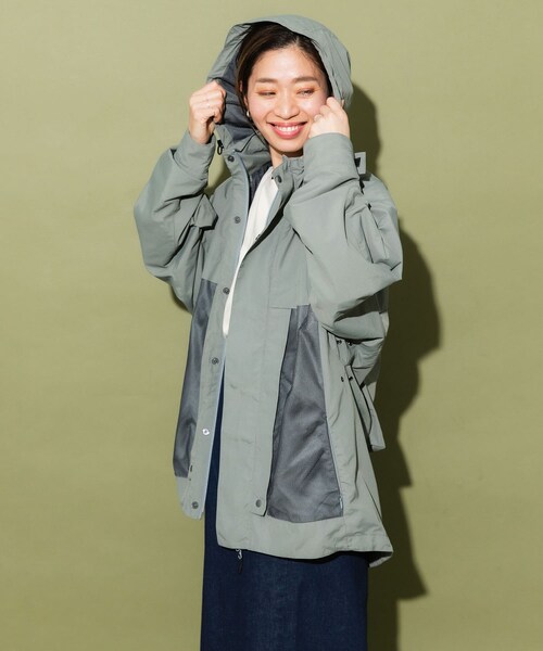 EKAL（エカル）の「別注ナイロンメッシュブルゾン（ブルゾン・レディース・BEIGE/F GREY・S/M）」の11枚目の写真