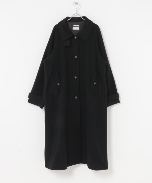 ITEMS URBANRESEARCH（アイテムズ アーバンリサーチ）の「尾州ウールスタンドカラーコート（テーラードジャケット・レディース・G.BEG/BLK/CHK・Free）」の20枚目の写真