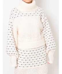 dazzlin | フラワーアートセットニットトップス(ニット/セーター)