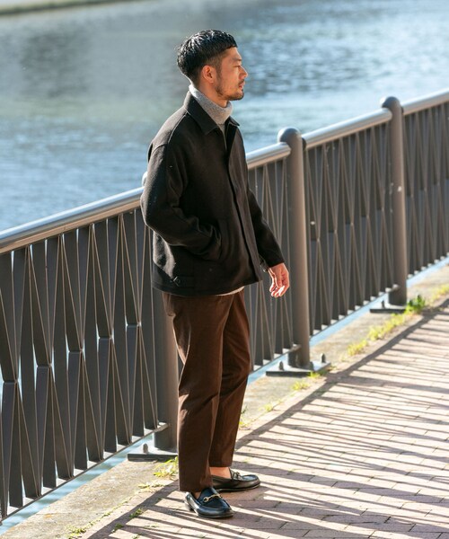 URBAN RESEARCH ROSSO(アーバンリサーチロッソ)の「『XLサイズあり』light meltonブルゾン(ブルゾン・メンズ・BLACK/NAVY/CHARCOAL/BROWN・M/L/XL)」の9枚目の写真