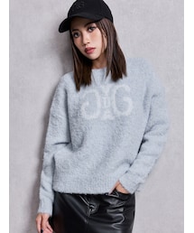 GYDA | Symmetry GYDA jacquardニットトップス(ニット/セーター)