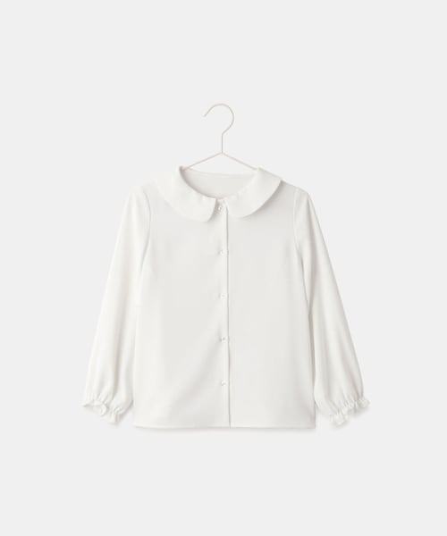 ROPE' PICNIC（ロペピクニック）の「【KIDS/キッズ】丸衿ブラウス/セレモニー対応（シャツ/ブラウス・キッズ・ホワイト・110/120/130/140/150）」の5枚目の写真