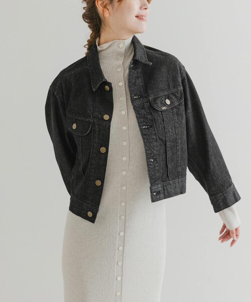 URBAN RESEARCH ROSSO（アーバンリサーチロッソ）の「『別注』Lee101 ×ROSSO　 SHORT JACKET（デニムジャケット・レディース・BLKONEWASH・Short）」の5枚目の写真