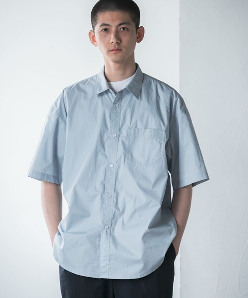 URBAN RESEARCH（アーバンリサーチ）の「高密度コットンショートスリーブシャツ（シャツ/ブラウス・メンズ・YELLOW/WHITE/GRAY/L.BLUE・M/L）」の21枚目の写真