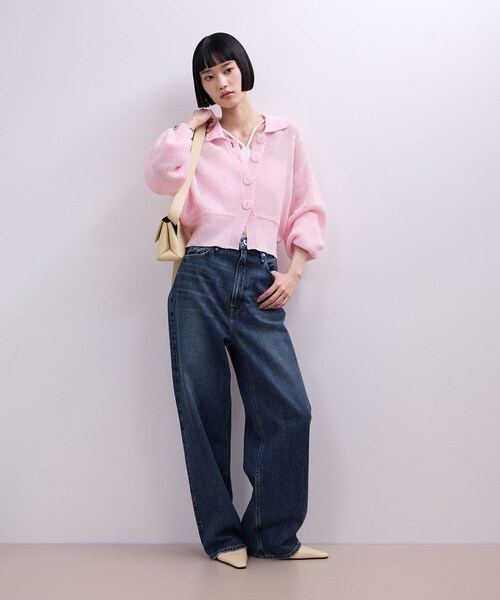 ADAM ET ROPE'（アダムエロペ）の「【upper hights（アッパー ハイツ）】THE GARNET（デニムパンツ・レディース・ネイビー/ブルー・22/23/24/25）」の13枚目の写真