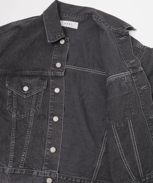 かぐれ（カグレ）の「HARi　WIDE SLEEVE DENIM JACKET（デニムジャケット・レディース・BLACK・2）」の16枚目の写真