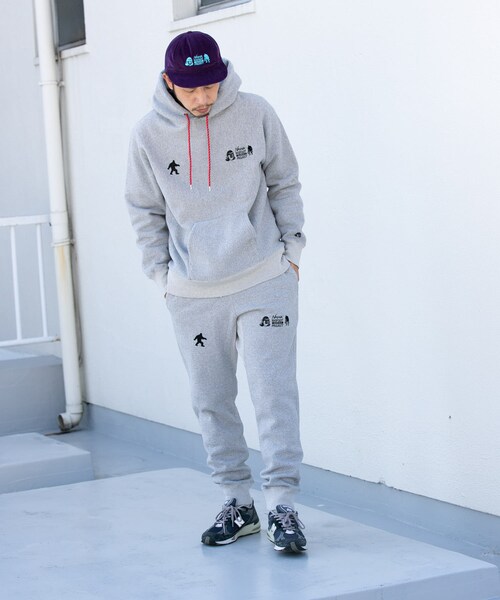 EKAL（エカル）の「NANGA×TACOMA FUJI RECORDS　ビッグフットサーベイPロゴ スウェットパンツ（スウェットパンツ・メンズ・GRAY/BLACK・M/L）」の8枚目の写真