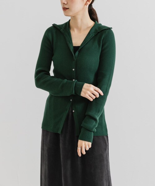 URBAN RESEARCH（アーバンリサーチ）の「『UR TECH』2WAYリブニット（ニット/セーター・レディース・OFF/BRICK/GREEN・FREE）」の21枚目の写真