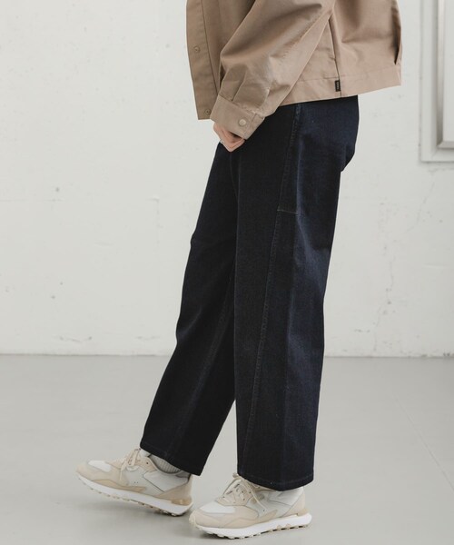 EKAL（エカル）の「『吸水速乾/イージーケア』coolmax カーブラインデニムパンツ（デニムパンツ・レディース・O.W/USED・S/M）」の6枚目の写真