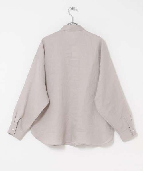URBAN RESEARCH DOORS(アーバンリサーチドアーズ)の「リネンオーバーシャツ(シャツ/ブラウス・レディース・STRIPE/PINK/L.GRAY・Free)」の14枚目の写真