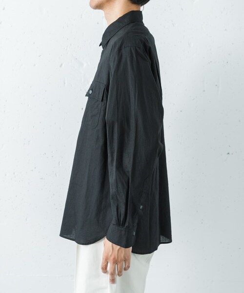 URBAN RESEARCH(アーバンリサーチ)の「『別注』BROOKS BROTHERS×URBAN RESEARCH SAFARI SHIRTS LONG-SLEEVE(シャツ/ブラウス・メンズ・BLACK/D.BRN・M/L/XL)」の9枚目の写真