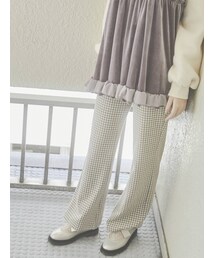 merry jenny | チェックカットパンツ(その他パンツ)