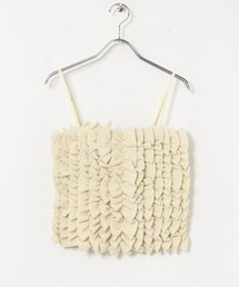 URBAN RESEARCH | KNIT SEW FRILL TOPS(キャミソール)