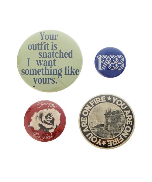 jouetie（ジュエティ）の「缶バッチSET（その他雑貨・レディース・ホワイト/ブラック/グリーン・F）」の4枚目の写真