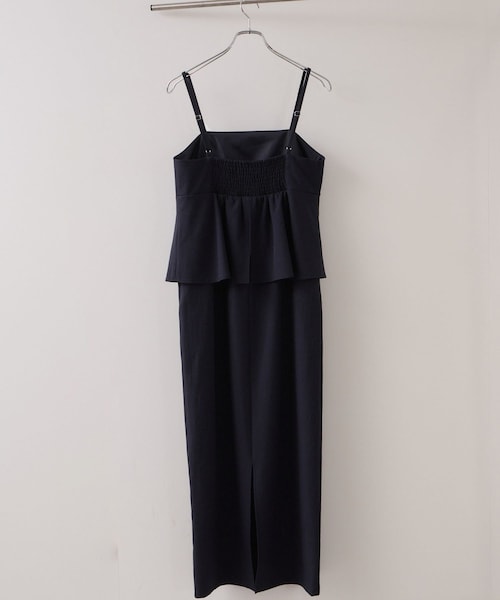 VIS（ビス）の「【WEB限定】美easyコンフォートツイルペプラム切替キャミワンピース/イージーケア・UVケア（ワンピース・レディース・グレー/ベージュ/ネイビー・F）」の14枚目の写真