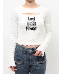 jouetie | カットアウトシャーリングトップス(Tシャツ/カットソー)