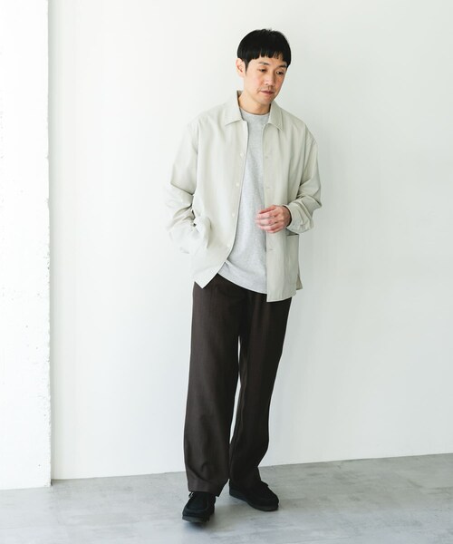 URBAN RESEARCH DOORS（アーバンリサーチドアーズ）の「『イージーケア/速乾/UVカット』クイックドライロングスリーブシャツカバーオール（カバーオール・メンズ・CHALK/YELLOW/BLUEGREEN/NAVY・M/L）」の11枚目の写真