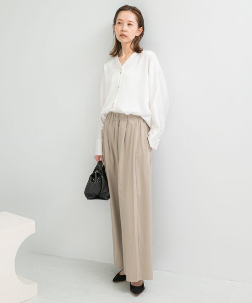 URBAN RESEARCH ROSSO（アーバンリサーチロッソ）の「ウォッシャブルイージータックパンツ（その他パンツ・レディース・L/GREGE/GRAY/BLACK・36/38）」の22枚目の写真