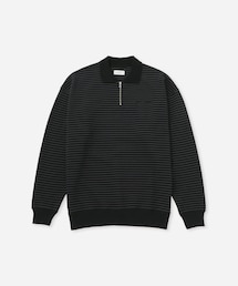 Saturdays NYC | Ryo Stripe Half Zip Polo Sweatshirt(スウェット)