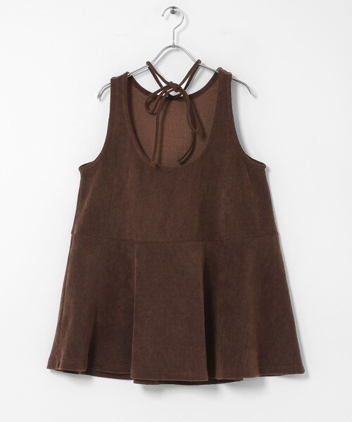 KBF（ケイビーエフ）の「2WAYローフレアミニワンピース（ワンピース・レディース・IVORY/BLACK/BROWN・One）」の3枚目の写真