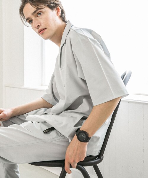 URBAN RESEARCH（アーバンリサーチ）の「『XLサイズあり』『撥水』SOLOTEX STRETCH SHORT-SLEEVE SHIRTS（シャツ/ブラウス・メンズ・ICE GRAY/BLACK/D.NAVY・M/L/XL）」の21枚目の写真