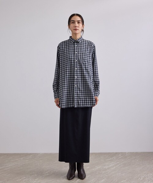 ADAM ET ROPE'(アダムエロペ)の「【INDIVIDUALIZED SHIRTS for SALON】別注フランネルチェックシャツ / グレー(シャツ/ブラウス・レディース・グレー・F)」の8枚目の写真
