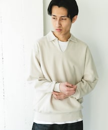 URBAN RESEARCH DOORS | TOMPKINS裏毛 スキッパースウェット(スウェット)