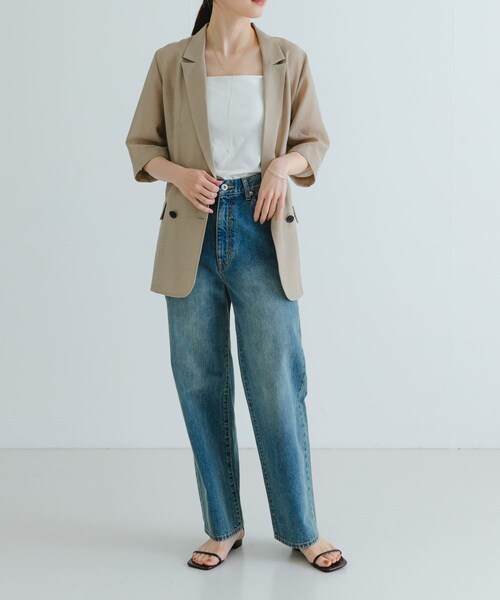URBAN RESEARCH（アーバンリサーチ）の「『4サイズ展開』new basic　ストレートフィットデニムパンツ（デニムパンツ・レディース・IND.BEIGE/INDIGO・36/38/40/42）」の13枚目の写真