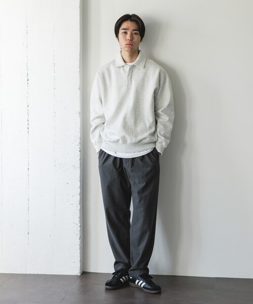 今季新作　裏起毛スウェットポロシャツ　L URBAN RESEARCH DOORS（アーバンリサーチドアーズ）の「裏起毛