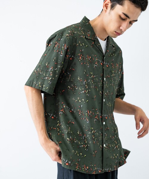 URBAN RESEARCH（アーバンリサーチ）の「LONGCHAMP PRINT SHIRTS（シャツ/ブラウス・メンズ・BLACK/ORANGE/BLUE/KHAKI・M/L）」の18枚目の写真