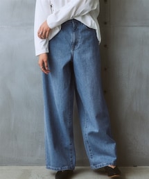 Soiunique | 綿１００％ゆるシルエット超ワイドパンツ ［Soiunique］(デニムパンツ)