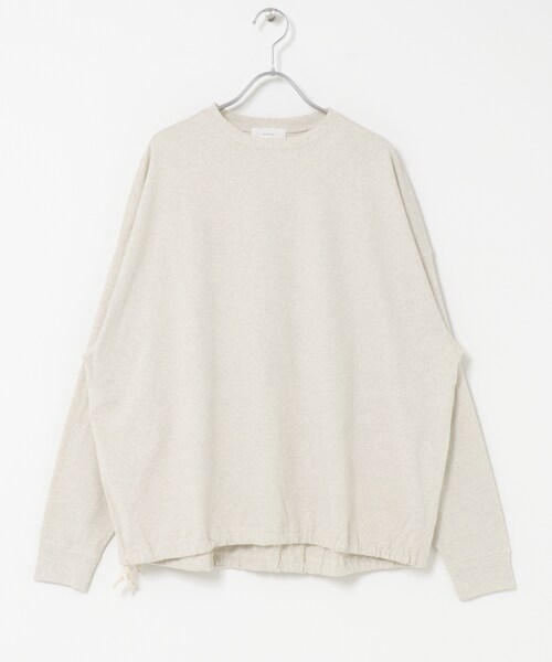 かぐれ（カグレ）の「コットンドロストヘムカットソー（Tシャツ/カットソー・レディース・GRAY/OATMEAL・Free）」の3枚目の写真