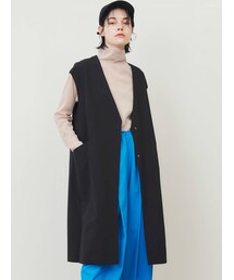 ELENDEEK | NO COLLAR GILET(ノーカラージャケット)