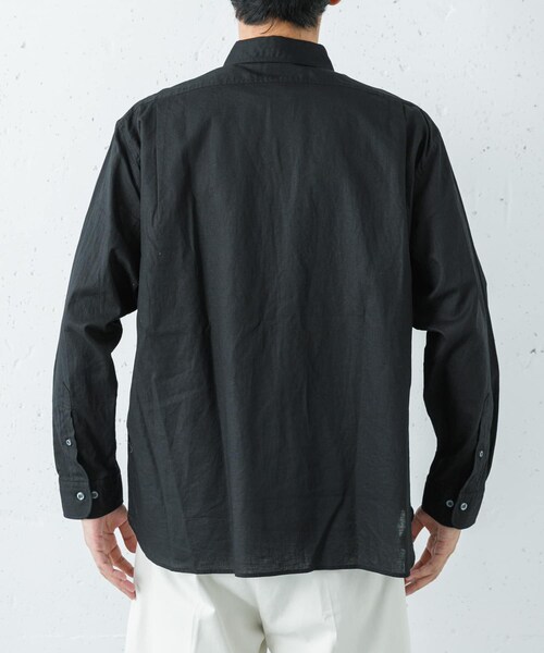 URBAN RESEARCH(アーバンリサーチ)の「『別注』BROOKS BROTHERS×URBAN RESEARCH SAFARI SHIRTS LONG-SLEEVE(シャツ/ブラウス・メンズ・BLACK/D.BRN・M/L/XL)」の4枚目の写真