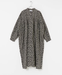 SOIL FLOWER BANDEDCOLLAR DRESS