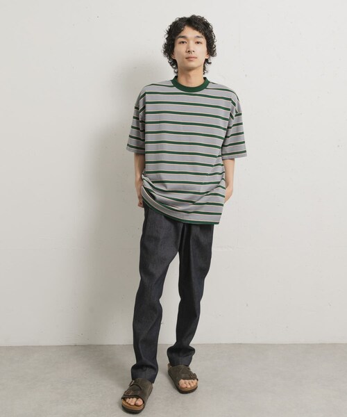 THE GOODLAND MARKET（ザグッドランドマーケット）の「KEIMEN　Strata T-shirts（Tシャツ/カットソー・メンズ・Gray/Blue/Pink・M/L/XL）」の11枚目の写真