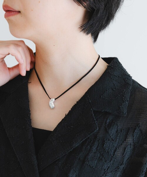 URBAN RESEARCH(アーバンリサーチ)の「PHILIPPE AUDIBERT Siya necklace cord(ネックレス・レディース・SILVER BLK・-)」の4枚目の写真