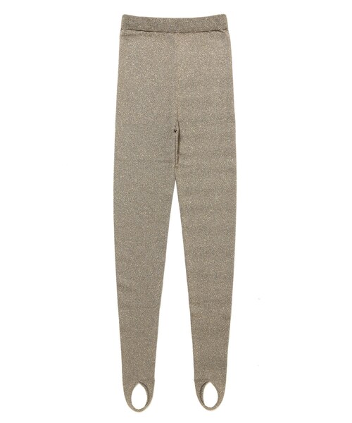 ADAM ET ROPE'（アダムエロペ）の「ラメルーズトレンカ（レギンス/スパッツ・レディース・グレー/ダークブラウン・F）」の6枚目の写真