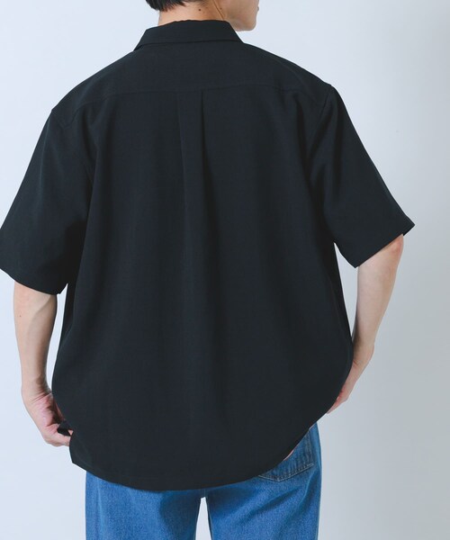 ITEMS URBANRESEARCH(アイテムズ アーバンリサーチ)の「『接触冷感/吸水速乾/イージーケア/UVカット』クイックドライリネンタッチ半袖シャツ(シャツ/ブラウス・メンズ・BLK/CHA/BEG/OLV・M/L)」の19枚目の写真