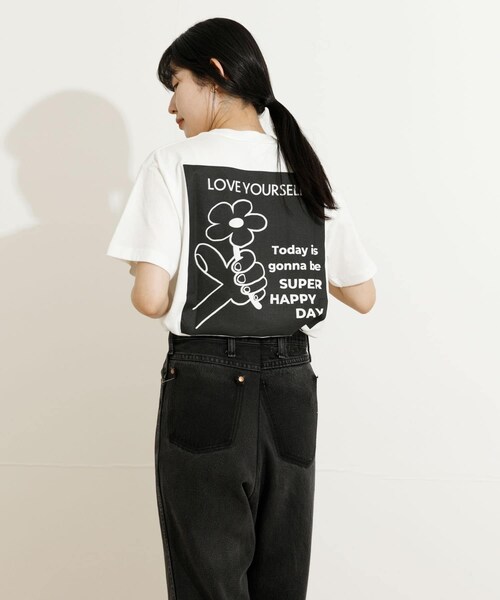 THE GOODLAND MARKET（ザグッドランドマーケット）の「ザ グッドランド マーケット　T-SHIRTS flower（Tシャツ/カットソー・メンズ・black/white/blue・S/M/L）」の22枚目の写真