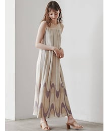 LAGUNAMOON | ウェーブジャガードニットワンピース(ワンピース)