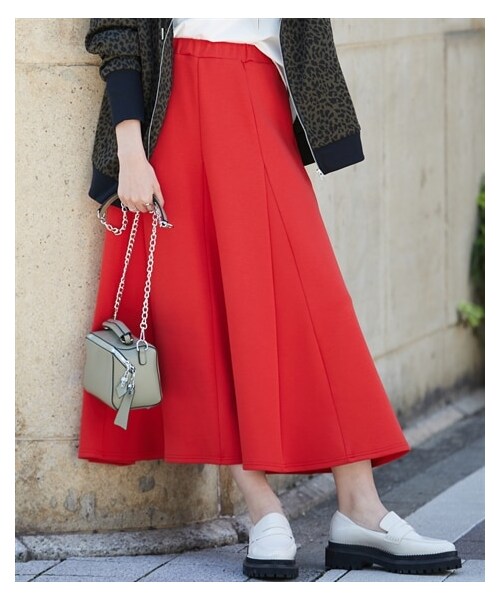 nissen（ニッセン）の「大きいサイズしなやかフレアスカート（ゆったりヒップ）（スカート・レディース・黒/スカーレット/グリーン・L/LL/3L/4L/5L/6L/8L/10L）」の22枚目の写真