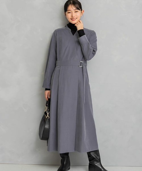 URBAN RESEARCH ROSSO（アーバンリサーチロッソ）の「スエードライクカシュクールワンピース（ワンピース・レディース・BLUE/ORANGE/BLACK・FREE）」の16枚目の写真