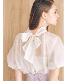 MERCURYDUO | 2WAYシアーリボンブラウス(シャツ/ブラウス)