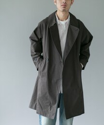 URBAN RESEARCH DOORS | TCツイル オーバーフィット トレンチコート(ステンカラーコート)